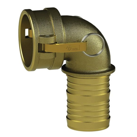 CL-45Deg-Coupler Elbow-HB Cams, Brass